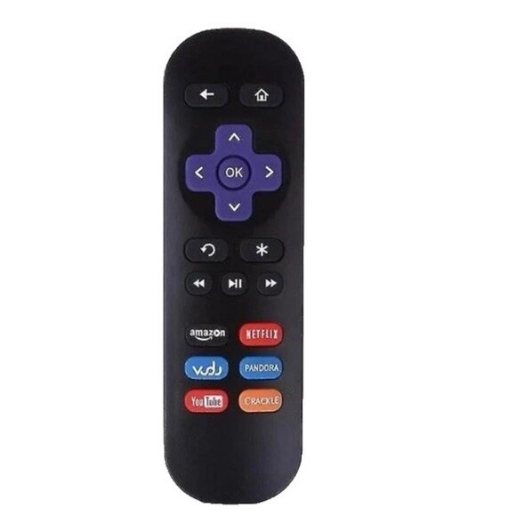 Replacement Universal Tv Remote Control Compatible with Roku TVs, Black, New - Picture 2 of 6